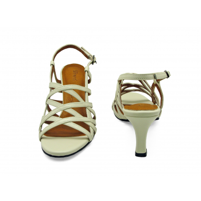 Women Sandals SC-69 Cream Nappa